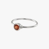Orange Sapphire Fine Ring