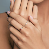 Orange Sapphire Fine Ring
