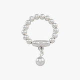 Bead Charm Stretchy Ring