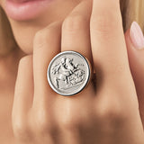 Flat Top Sovereign Coin Ring