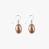 Oval Pendant Hook Earrings