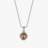 Round Pendant Ball Chain Necklace