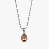 Pear Pendant Ball Chain Necklace