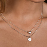 Round Initial Plate Necklace (Choose Up To 2)