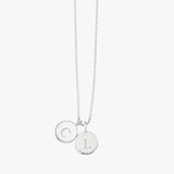 Round Initial Plate Necklace (Choose Up To 2)