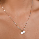 Round Initial Plate Necklace (Choose Up To 2)
