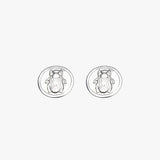 Scarab Beetle Stud Earrings