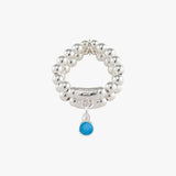 Birthstone double stretchy ring