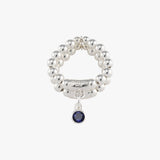 Birthstone double stretchy ring