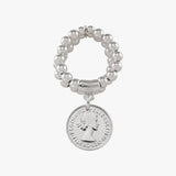 2-Strand Stretchy Ring with coin