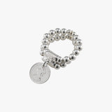 2-strand stretchy ring with mini coin