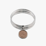 Two Cent Coin Bangle Stack