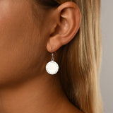 VT Plate Earrings (Circular Text)