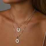 Adjustable Box Chain Necklace with VT Disc
