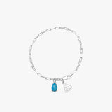 Turquoise Pear Bracelet