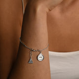 Segmented bracelet with mini coin