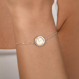 Fine Belcher Micro Coin Bracelet