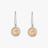 Micro Coin Drop Earrings