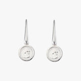 Micro Coin Drop Earrings