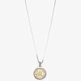 Adjustable necklace with mini coin