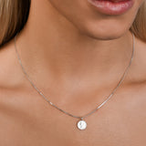 Micro Coin Box Chain Necklace