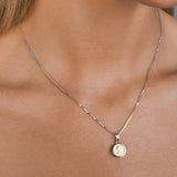 Micro Coin Box Chain Necklace