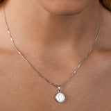 Micro Coin Box Chain Necklace