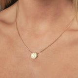 Fixed Micro Coin Necklace