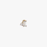 Lyra Flat Back Lab Diamond Stud