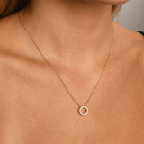 Luxe Halo Lab Diamond Necklace (0.11ct)