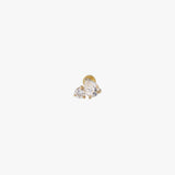 Margot Flat Back Lab Diamond Stud