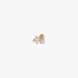Duora Flat Back Lab Diamond Stud