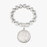 Stretchy Bracelet with (1966) 50c Coin