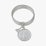 USA Silver Eagle Coin Bangle Stack