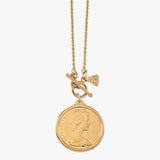 Ball Chain Necklace with (1966) 50c Coin