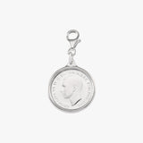 Sixpence coin charm
