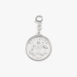 Sixpence coin charm