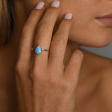Pear Czelline Opal Ring