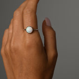 Round 8mm Czelline Opal Ring