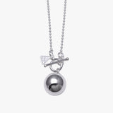 Silver Chime Ball Necklace