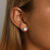 8mm Czelline Opal Studs (silver)