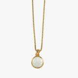 Round Czelline Opal Box Chain Necklace