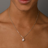 Round Czelline Opal Box Chain Necklace