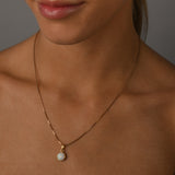 Round Czelline Opal Box Chain Necklace