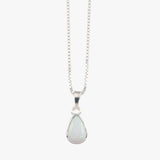 Pear Czelline Opal Box Chain Necklace