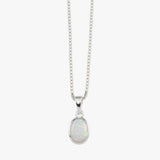 Oval Czelline Opal Box Chain Necklace