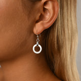 Silver Von Treskow Disc Earrings