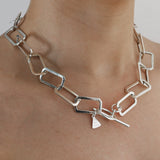 Rectangle Link Toggle Necklace