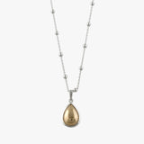Pear Pendant Rosario Necklace