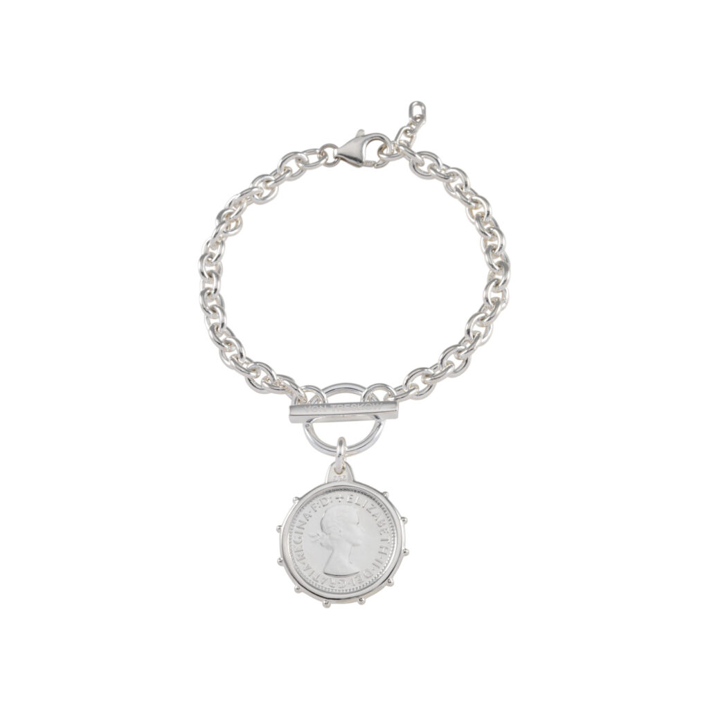 Solid Belcher Bracelet with Sixpence - Von Treskow